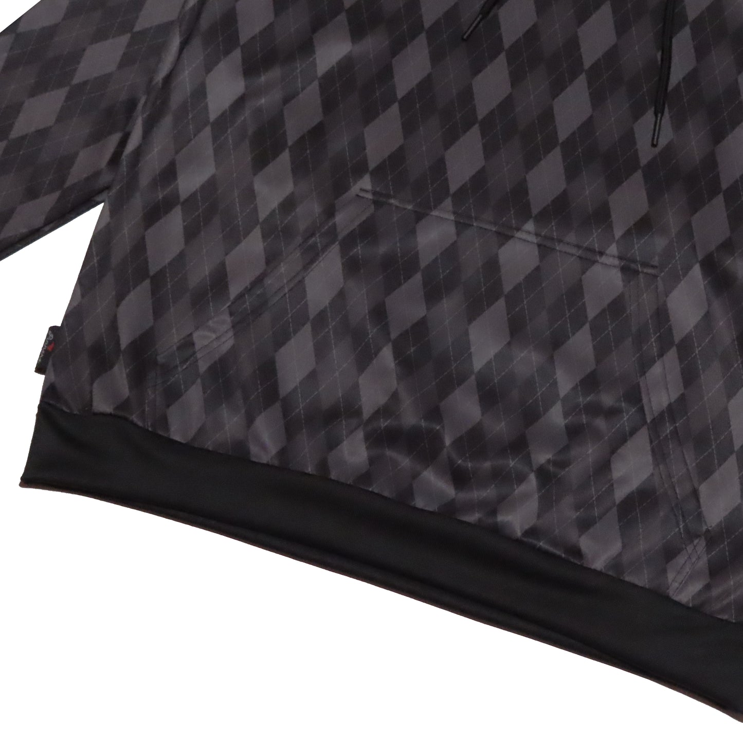 Pinner's Golf - Pin High Argyle Pullover Hooded Sweatshirt (Black)