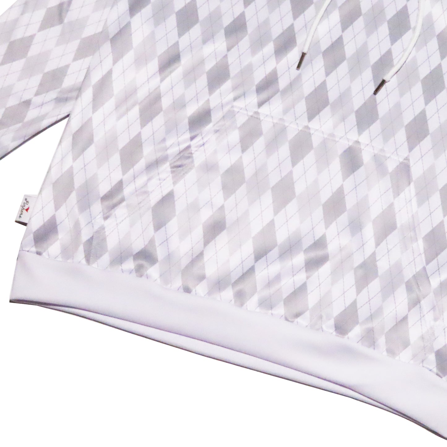 Pinner's Golf - Pin High Argyle Pullover Hooded Sweatshirt (White)