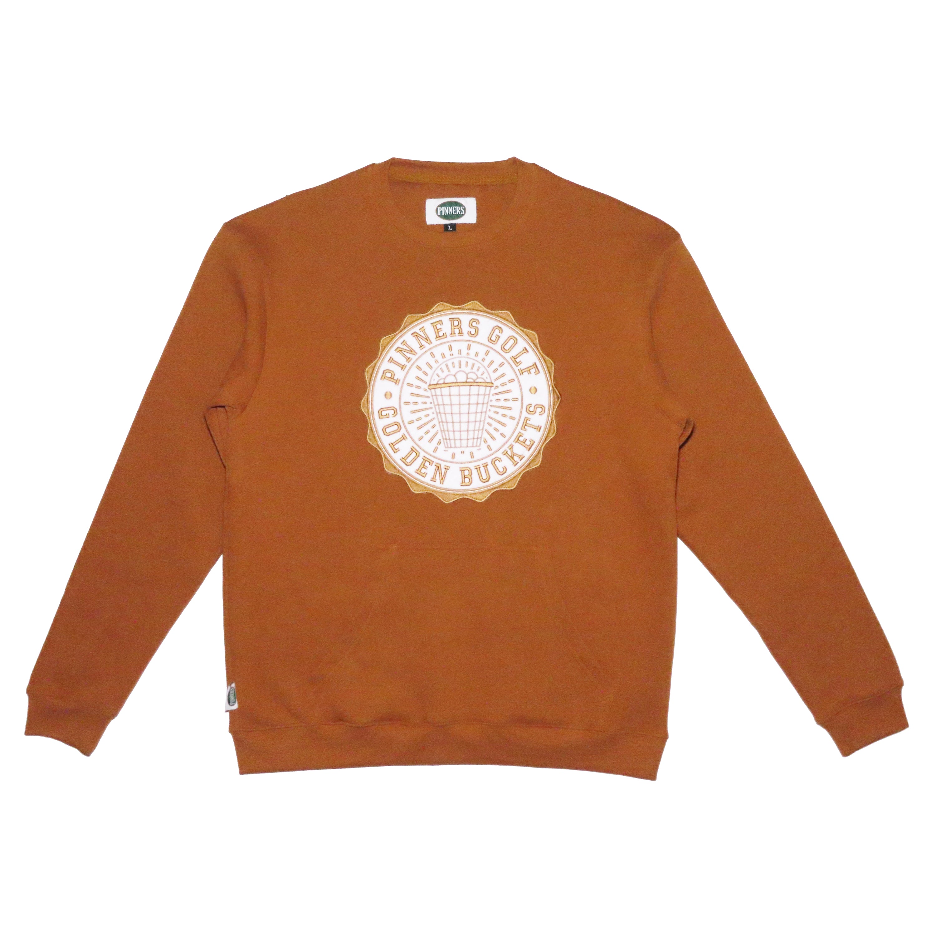 【GOLDEN 】 CREW NECK LOGO EMBROIDERY Golden Retriever Embroidered Unisex Crewneck Sweatshirt