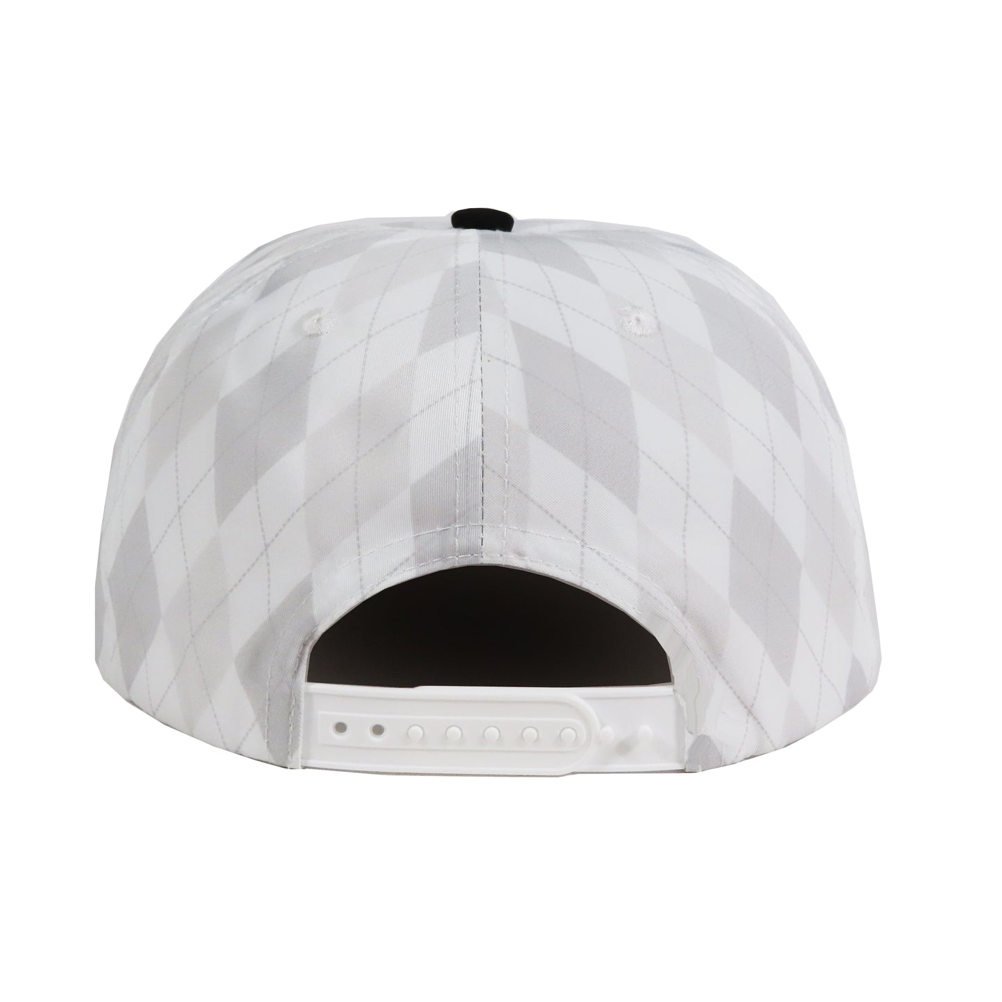 Pinner's Golf - Pin High Argyle Nylon Five Panel Rope Hat (White)