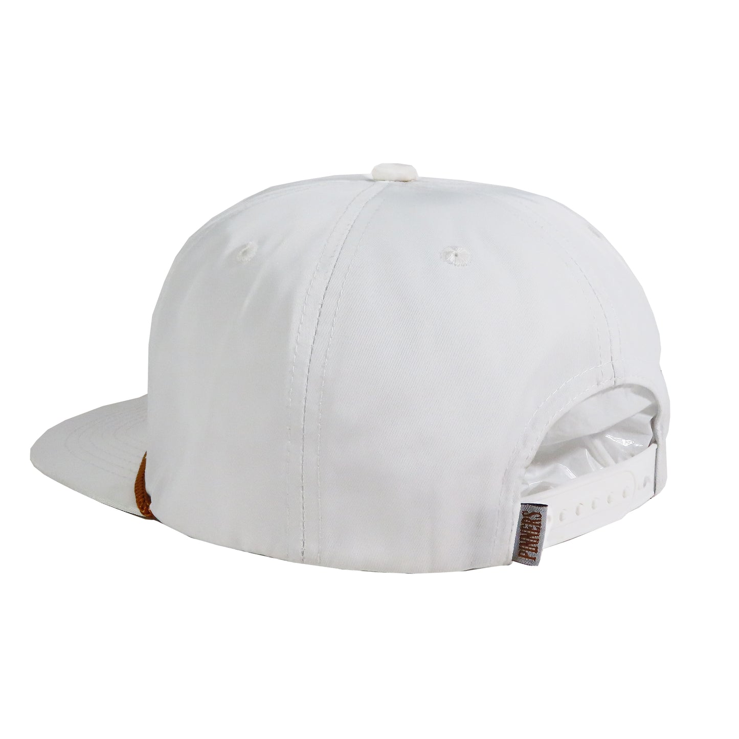 Pinner's Golf - Golden Buckets Badge Nylon Five Panel Rope Hat (White)