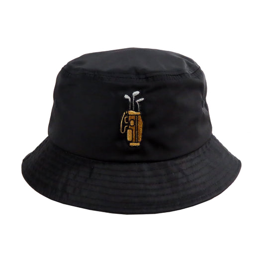 Pinner's Golf - Single Strap Bag Nylon Bucket Hat (Black)