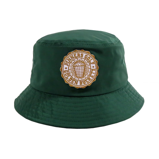 Pinner's Golf - Golden Buckets Badge Nylon Bucket Hat (Pinner's Green)