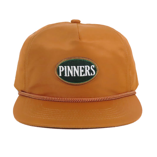 Pinner's Golf - OG Oval Patch Nylon Five Panel Rope Hat (Pinner's Gold)