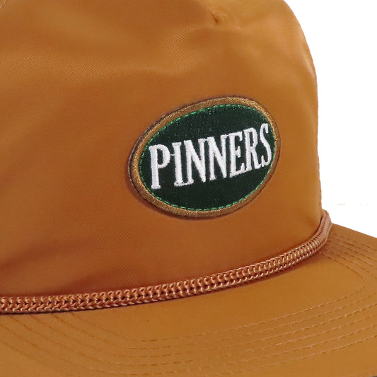 Pinner's Golf - OG Oval Patch Nylon Five Panel Rope Hat (Pinner's Gold)