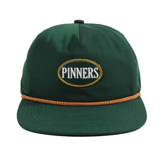 Pinner's Golf - OG Oval Patch Nylon Five Panel Rope Hat (Pinner's Green)