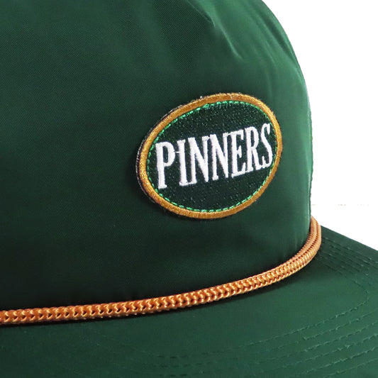 Pinner's Golf - OG Oval Patch Nylon Five Panel Rope Hat (Pinner's Green)