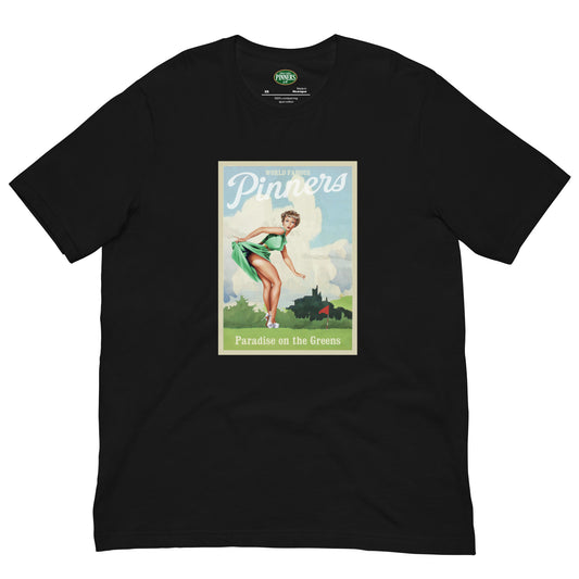 Pinner's Golf - Postcard #2 Premium Short Sleeve T-Shirt (Black)