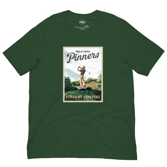 Pinner's Golf - Postcard #1 Premium Short Sleeve T-Shirt (Forest)