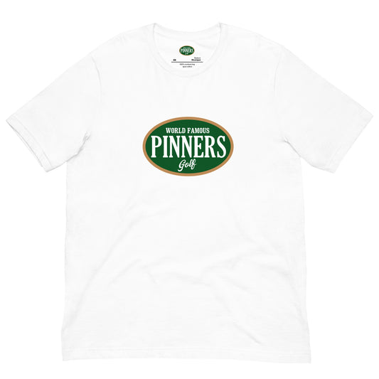 Pinner's Golf - OG Plaque Premium Short Sleeve T-Shirt (White)